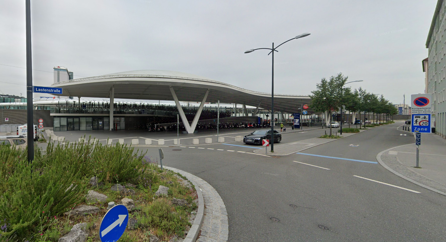 Testhaltestelle Hauptbahnhof Salzburg Ost Lastenstrasse